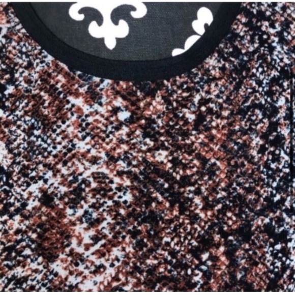 Mossimo sleeveless layered look reptile snake print top blouse Sz XS - Picture 7 of 9